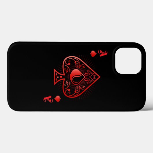 Spades Poker Ace Casino Case-Mate iPhone Case (Achterkant (horizontaal))