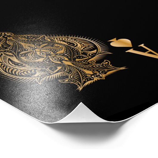 Spades Poker Ace Casino Foto Afdruk (Hoek)