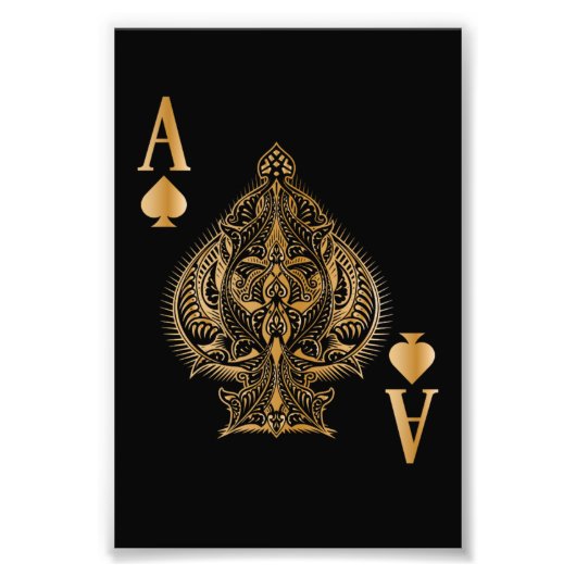 Spades Poker Ace Casino Foto Afdruk (Voorkant)