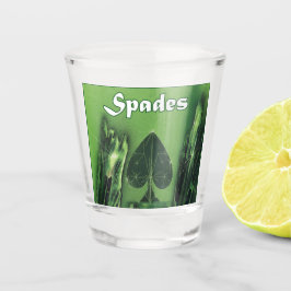 Spades Poker spelers Shot Glas