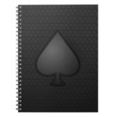 Spades-symbool laptop notitieboek (Voorkant)