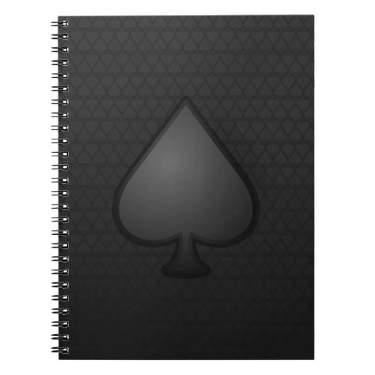 Spades-symbool laptop notitieboek (Voorkant)