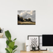 Spadschilderij aan de hemel van Stormy - Poster (Thuiskantoor)