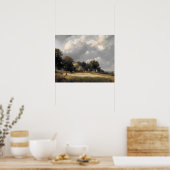 Spadschilderij aan de hemel van Stormy - Poster (Keuken)