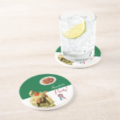 SPAGETTI PARTIJ, ITALIAANSE KITCHEN, RESTAURANT ZANDSTEEN ONDERZETTER (Zijkant)