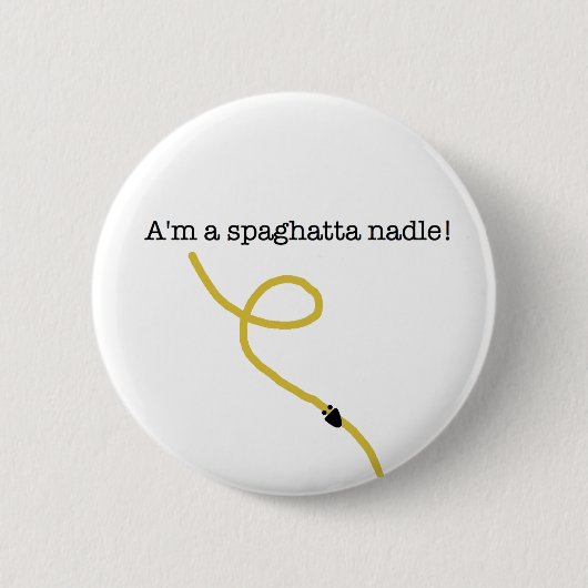 Spaghatta Nadle Button! Ronde Button 5,7 Cm (Voorkant)