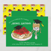 Spaghetti Afstudeerfeest Kaart (Voorkant / Achterkant)
