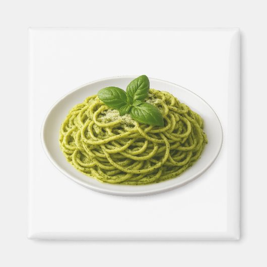 Spaghetti al Pesto Magnet (Voorkant)