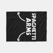 Spaghetti Arms Lifting Gym Fleece Deken (Voorkant (Horizontaal))