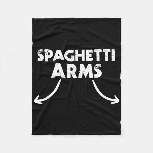 Spaghetti Arms Lifting Gym Fleece Deken (Voorkant)
