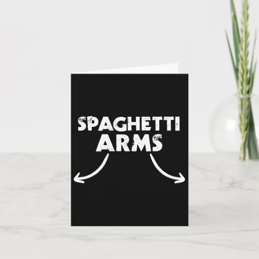 Spaghetti Arms Lifting Gym Kaart (Voorkant)