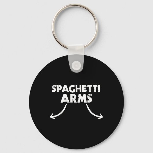 Spaghetti Arms Lifting Gym Sleutelhanger (Voorkant)
