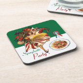 SPAGHETTI ARTIJ DANCE, ITALIAANSE KITCHEN EN TOMAT DRANKJES ONDERZETTER (Linkerzijde)