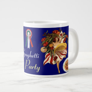 SPAGHETTI ARTIJ DANCE, ITALIAANSE KITCHEN EN TOMAT GROTE KOFFIEKOP