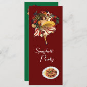 SPAGHETTI ARTIJ DANCE, ITALIAANSE KITCHEN EN TOMAT KAART (Voorkant / Achterkant)