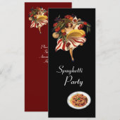 SPAGHETTI ARTIJ DANCE, ITALIAANSE KITCHEN EN TOMAT KAART (Voorkant / Achterkant)