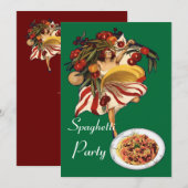 SPAGHETTI ARTIJ DANCE, ITALIAANSE KITCHEN EN TOMAT KAART (Voorkant / Achterkant)