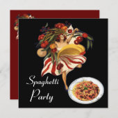 SPAGHETTI ARTIJ DANCE, ITALIAANSE KITCHEN EN TOMAT KAART (Voorkant / Achterkant)