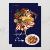 SPAGHETTI ARTIJ DANCE, ITALIAANSE KITCHEN EN TOMAT KAART (Voorkant / Achterkant)