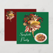 SPAGHETTI ARTIJ DANCE, ITALIAANSE KITCHEN EN TOMAT KAART (Voorkant / Achterkant)