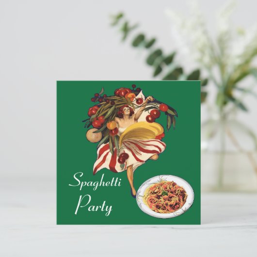 SPAGHETTI ARTIJ DANCE, ITALIAANSE KITCHEN EN TOMAT KAART (Staand voorkant)