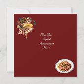 SPAGHETTI ARTIJ DANCE, ITALIAANSE KITCHEN EN TOMAT KAART (Achterkant)