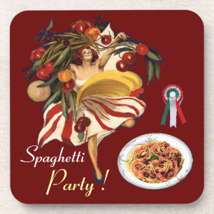 SPAGHETTI ARTIJ DANCE, ITALIAANSE KITCHEN EN TOMAT ONDERZETTER