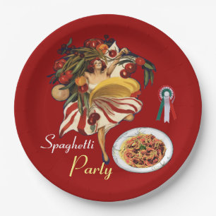 SPAGHETTI ARTIJ DANCE, ITALIAANSE KITCHEN EN TOMAT PAPIEREN BORDJE