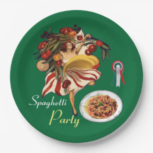 SPAGHETTI ARTIJ DANCE, ITALIAANSE KITCHEN EN TOMAT PAPIEREN BORDJE