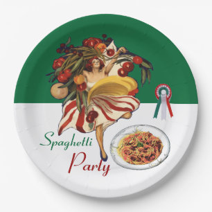 SPAGHETTI ARTIJ DANCE, ITALIAANSE KITCHEN EN TOMAT PAPIEREN BORDJE