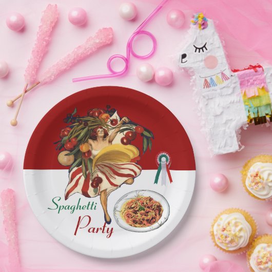SPAGHETTI ARTIJ DANCE, ITALIAANSE KITCHEN EN TOMAT PAPIEREN BORDJE (Feest)