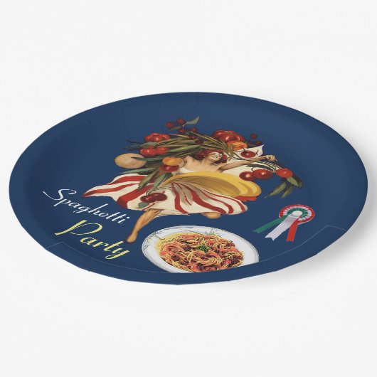 SPAGHETTI ARTIJ DANCE, ITALIAANSE KITCHEN EN TOMAT PAPIEREN BORDJE (Gekanteld)