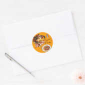 SPAGHETTI ARTIJ DANCE, ITALIAANSE KITCHEN EN TOMAT RONDE STICKER (Envelop)