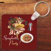 SPAGHETTI ARTIJ DANCE, ITALIAANSE KITCHEN EN TOMAT SLEUTELHANGER (Achterkant)