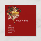 SPAGHETTI ARTIJ DANCE, ITALIAANSE KITCHEN EN TOMAT VIERKANTE VISITEKAARTJE (Voorkant)