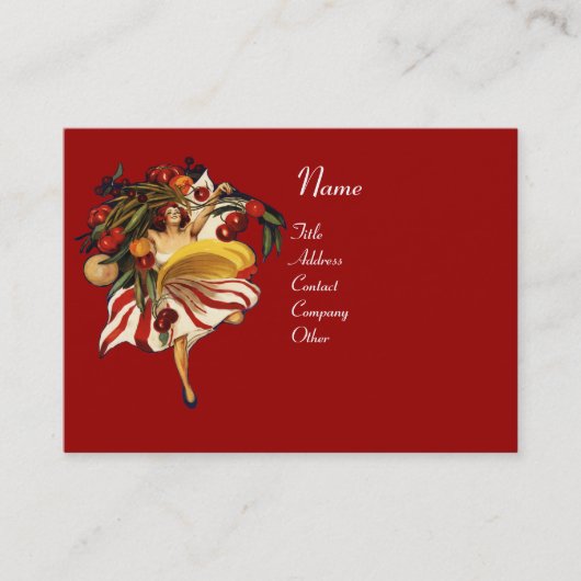 SPAGHETTI ARTIJ DANCE, ITALIAANSE KITCHEN EN TOMAT VISITEKAARTJE (Voorkant)