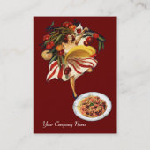 SPAGHETTI ARTIJ DANCE, ITALIAANSE KITCHEN EN TOMAT VISITEKAARTJE (Achterkant)