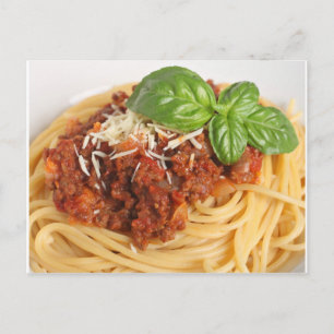 Spaghetti bolognese briefkaart