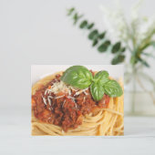 Spaghetti bolognese briefkaart (Staand voorkant)