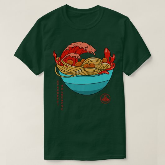 Spaghetti Bolognese - Italian Noodles - Japanese R T-shirt (Design voorkant)