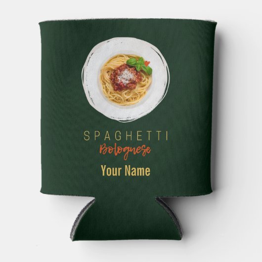 Spaghetti bolognese pasta nodele gourmet chef blikjeskoeler (Voorkant)