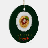 Spaghetti bolognese pasta nodele gourmet chef keramisch ornament (Rechts)