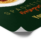 Spaghetti bolognese pasta nodele gourmet chef poster (Hoek)