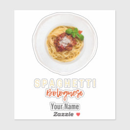 Spaghetti bolognese pasta nodele gourmet chef sticker