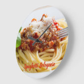 Spaghetti Bolognese Sauce Pasta met Parmesan Grote Klok (Hoek)