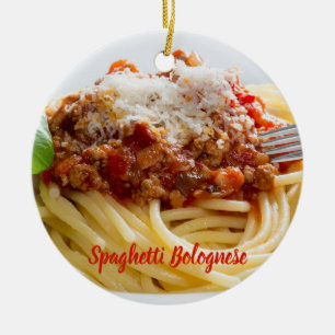 Spaghetti Bolognese Sauce Pasta met Parmesan Keramisch Ornament