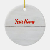 Spaghetti Bolognese Sauce Pasta met Parmesan Keramisch Ornament (Achterkant)