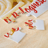 Spaghetti Bolognese Sauce Pasta met Parmesan Legpuzzel (Zijkant)