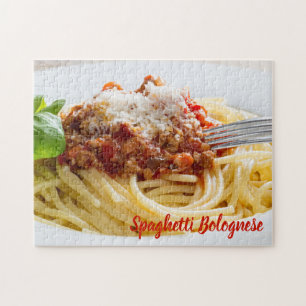 Spaghetti Bolognese Sauce Pasta met Parmesan Legpuzzel