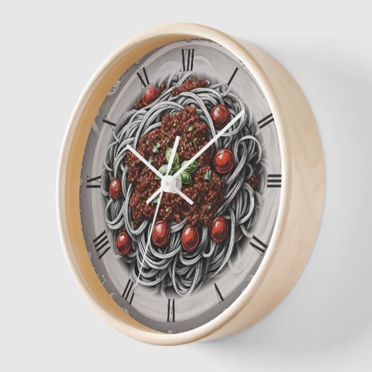 Spaghetti Bolognese  schets van CaWall Clock (Hoek)